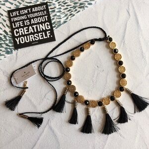 Kate Spade Moroccan Tile Tassel Necklace